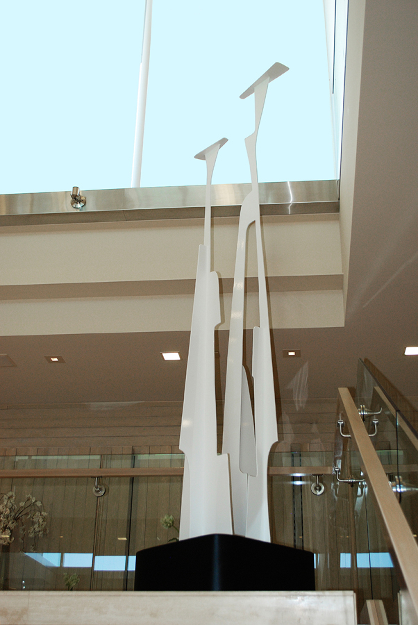 Tall white Sculpture
