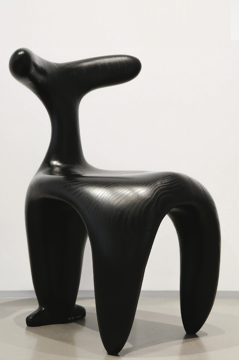Aaron Poritz Black Sculptural Chair